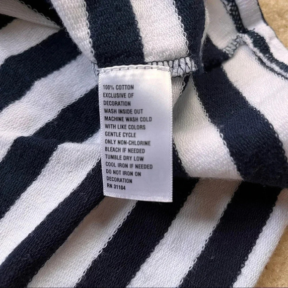 Crown & Ivy Women’s Embellished Tank Top - Blue White Stripes - Size PS - VGUC - Picture 5 of 5